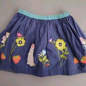 Mini Biden Girls Easter Bunny Floral Strawberry Skirt Guc Size‎ 6-7yrs
